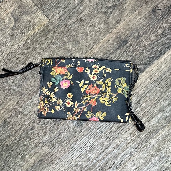 Handbags - Disney Alice Through the Looking Glass Wristlet – Floral Print – 11” x 7.5”